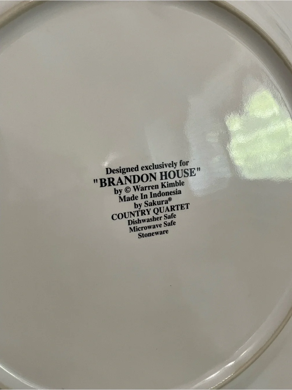 Vintage Brandon House (4) 11” Chicken Rooster Around Rim Dinner Plate